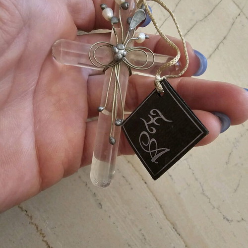 Glass cross used in good condition