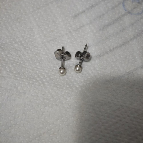 Studex Classic Earrings with Pearls hypoallergenic, new