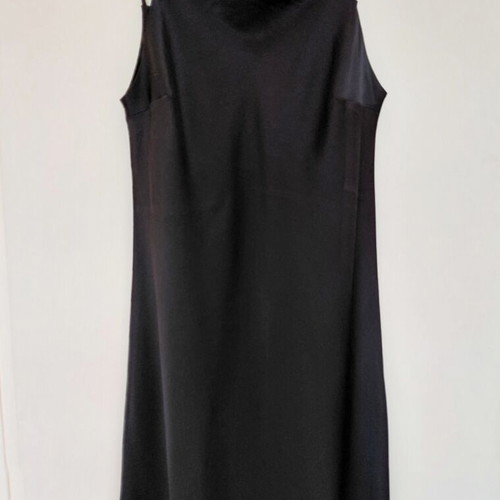 Satin maxi black slip dress Zara size M like new