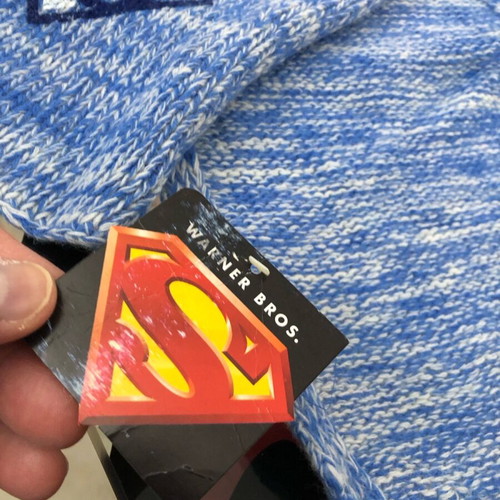 Superman blue scarf and beanie new with Superman logo