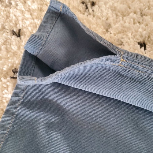 Zara spring corduroy dress 13-14 years like new, turquoise