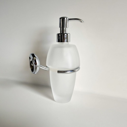 Wall-mounted dispenser new, glass and stainless steel