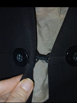 Lynne black mid-length jacket used