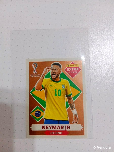 Panini Qatar World Cup Extra Sticker 2022 Legend Neymar Jr Bronze