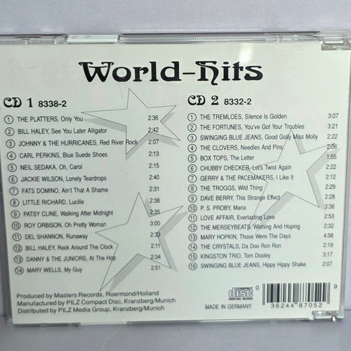 Various World Hits CD like new, 2-disc set