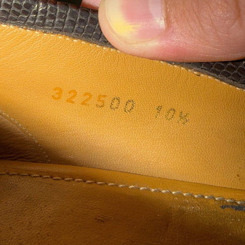 Gucci Lizard Horsebit brown loafers