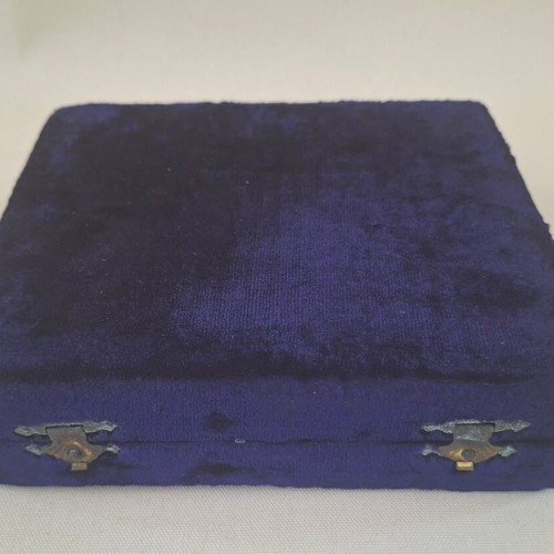 Set of 6 silver-plated liqueur glasses in velvet case