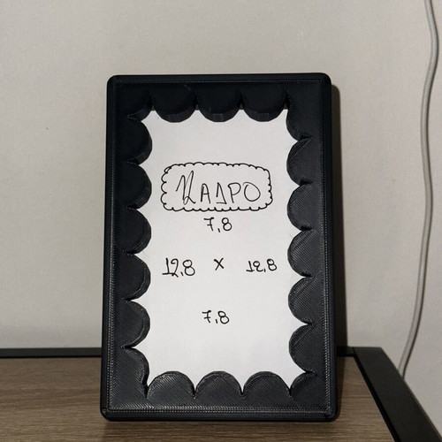 3D Printed Frame, black, PLA material