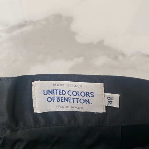 Benetton black midi skirt like new, size 42