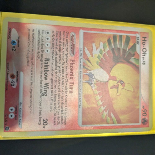 Pokemon Ho-Oh Holo Rare Card Diamond & Pearl Secret Wonders 2007 Near Mint