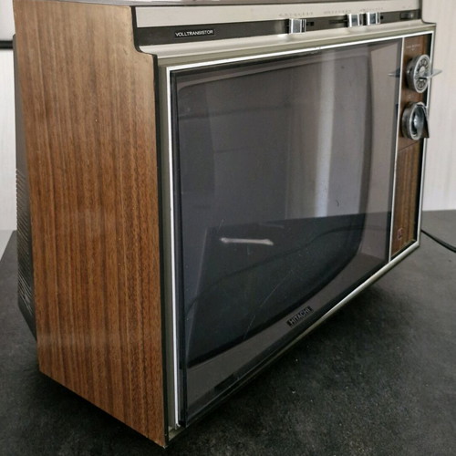 Hitachi TU-75A vintage television used, authentic made in Japan