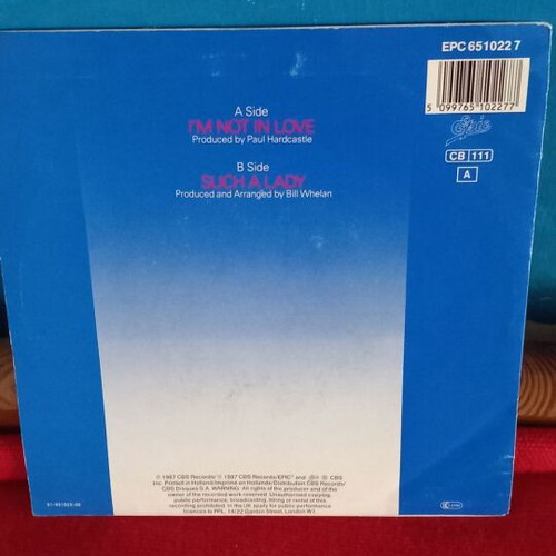 Johnny Logan I'm Not In Love vinyl used, pop