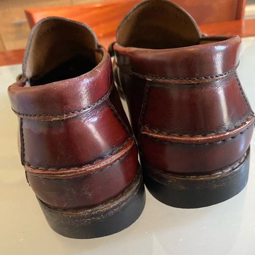 Texter men's leather moccasins like new, brown and red, size 41