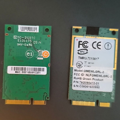 Wi-Fi Mini PCI Express cards like new, pack of 2 for laptops