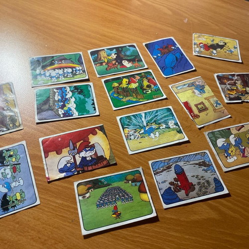 Panini Smurfs stickers from 1982 like new