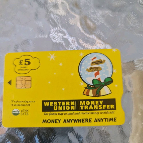 Western Union Vassilopoulos collectible telecard 11/2002 60,000
