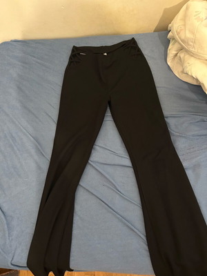Pants with Side Cutouts like new, flattering and sexy, black