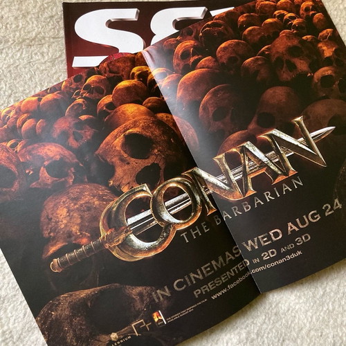 SFX Magazine #212 September 2011 in very good condition with Conan the Barbarian poster