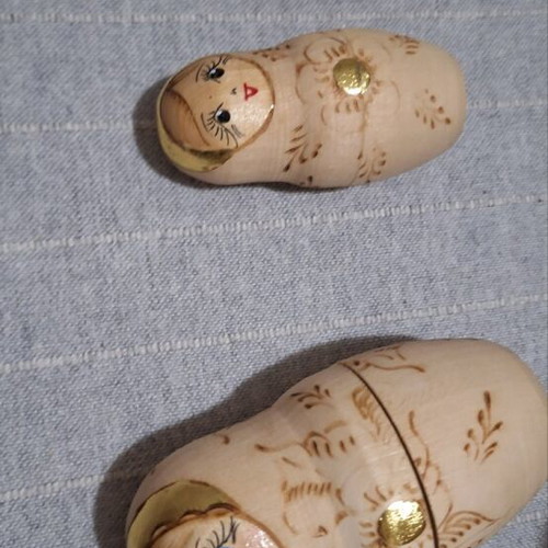 Matryoshka handmade wooden set of 5 pieces new