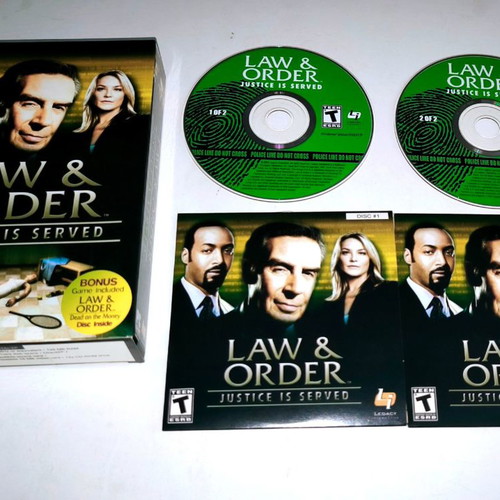 PC game Law & Order: Justice Is Served used, adventure