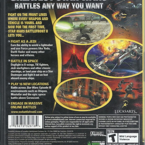 Star Wars Battlefront II PC CD-Rom like new