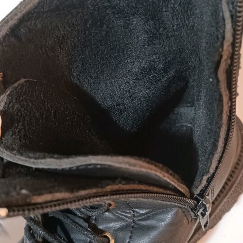 Children's Boots No 37 with Inner Fur Like New Black