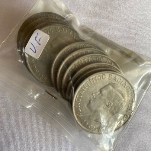 10DRX 1968 coin used, pack of 20 pieces
