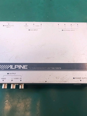 Alpine TUE-T252TX PAL SECAM TV tuner unit δέκτης τηλεόρασης αυτοκινήτου μεταχειρισμένο