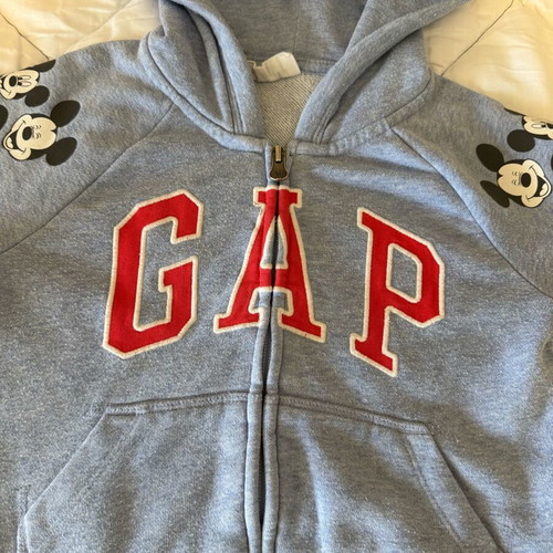 Gap Disney hoodie zipper jacket like new, 3 years, blue, 98 cm