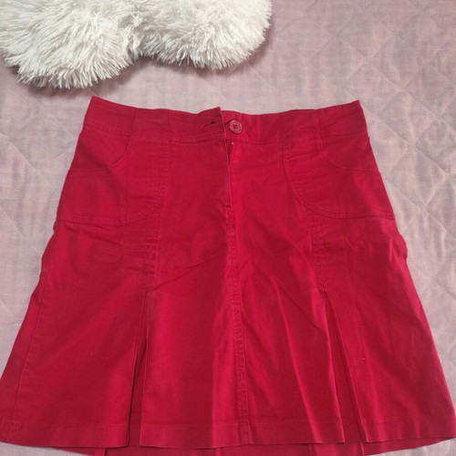 Skirt red used, size XL 42 14