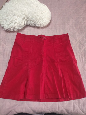 Skirt red used, size XL 42 14