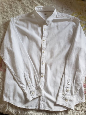 Zara shirt 14 years boy like new, white