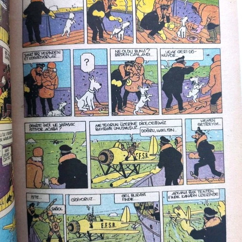 Tintin: Bir Yildiz Kaydi used comic in Turkish