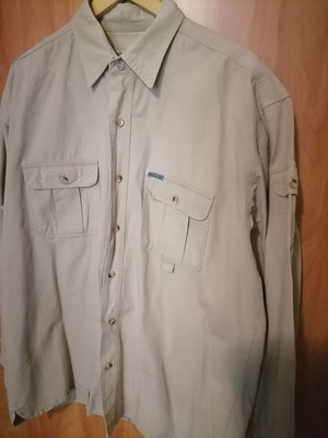 Men's beige winter shirt used