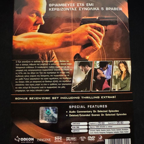 24 DVD like new, seasons 1-6 action, drama, thriller