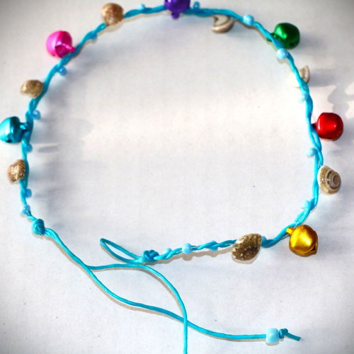 Handmade 26cm anklet new with crystals Renaissance era RQ061