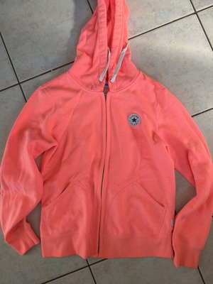 Converse Core Full Zip women's hoodie new orange size M
