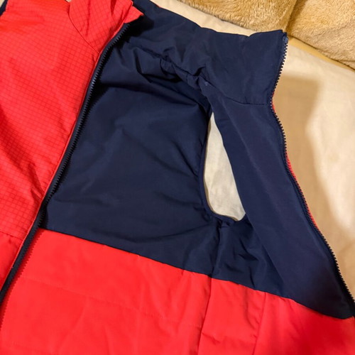 Timberland sleeveless reversible jacket new, orange and black