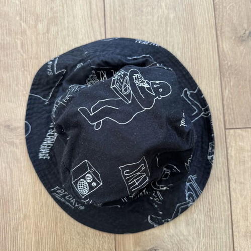 Divided by H&M Mens Bucket Hat used, black, size M