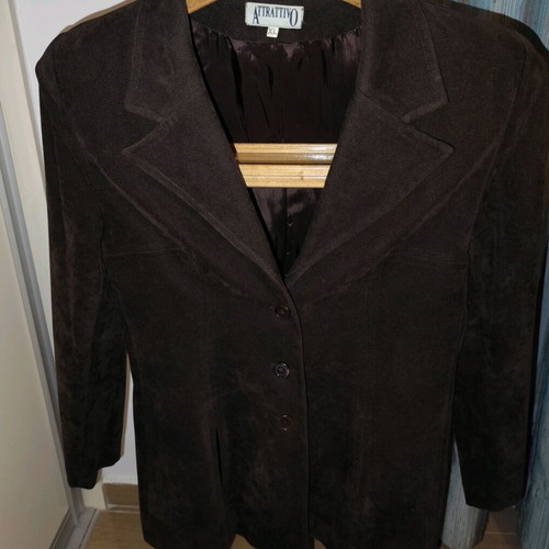 Brown velour women's suit XL Attrattivo used