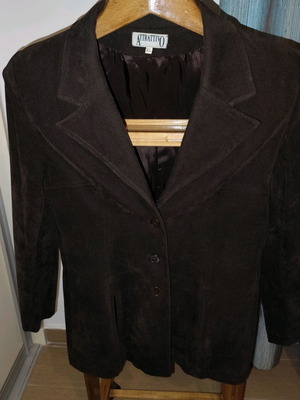 Brown velour women's suit XL Attrattivo used