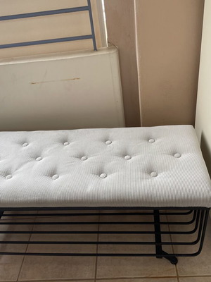 Stool like new, hallway bench and shoe rack