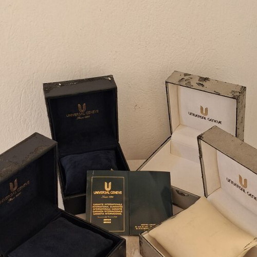 Universal Geneve watch boxes refurbished, set of 4