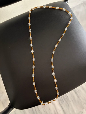 Long necklace with glass beads 60cm like new
