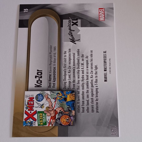Marvel Masterpieces XL Base Card #15 Ka-Zar new collectible card