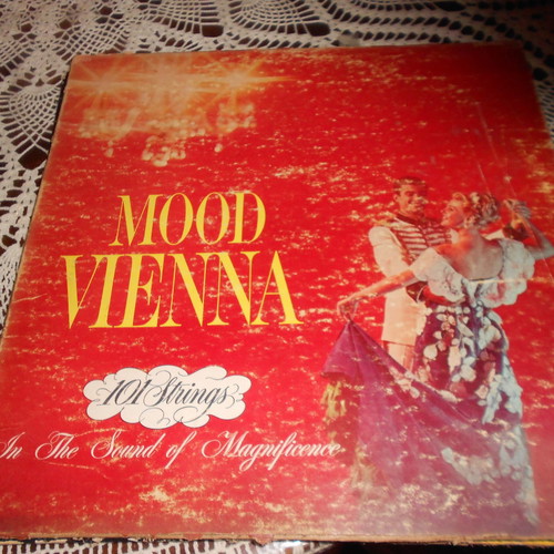 Old 33" records used with various artists and soundtracks