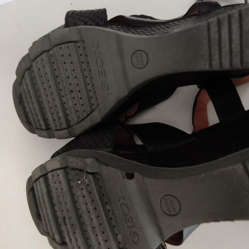 Geox D Sophie A platform sandals like new, size 41, black leather