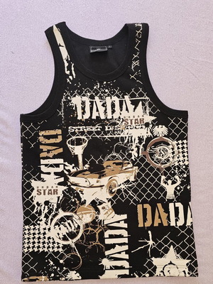 Dada sleeveless t-shirt like new, black, size Large