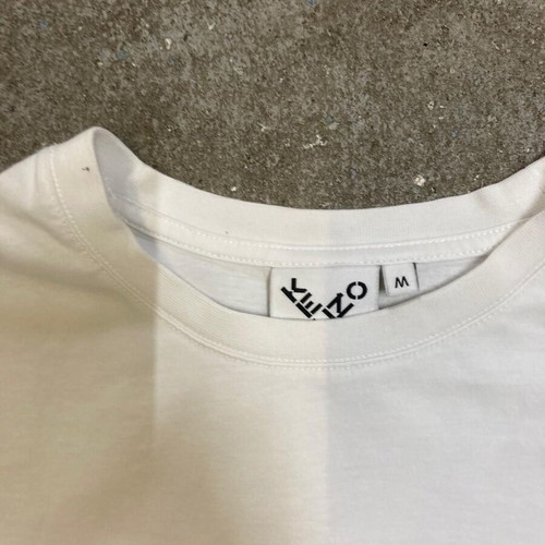 Kenzo Paris T-shirt M white with logo on chest