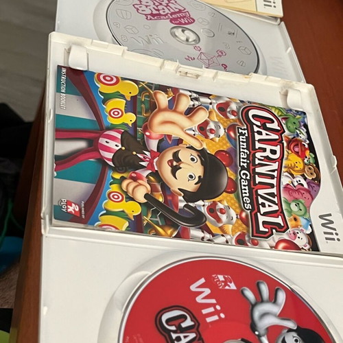 Nintendo Wii games Big Brain Academy and Carnival Funfair used